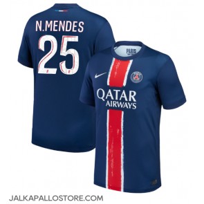 Paris Saint-Germain Nuno Mendes #25 Kotipaita 2024-25 Lyhythihainen